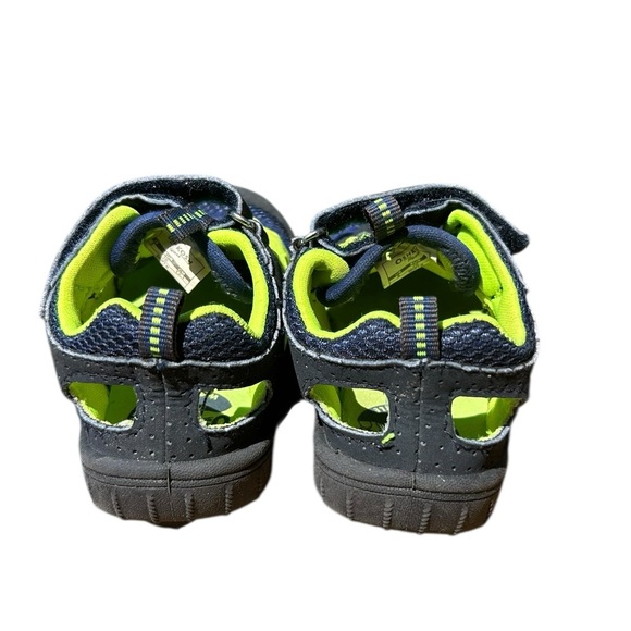 OshKosh B'gosh Water Blue and Green Sporty Sandals - Picture 4 of 7